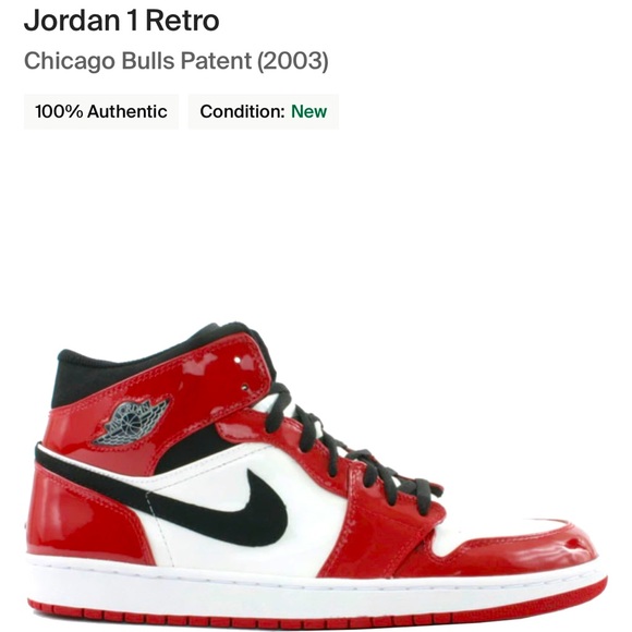 Jordan Other - JORDAN 1 RETRO CHICAGO BULLS PATENT (2003)
